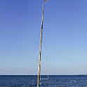 Segelboot am Strand